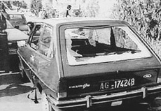 auto di Rosario Livatino auto di Rosario Livatino