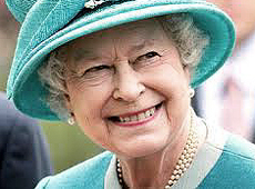 La regina Elisabetta II d'Inghilterra