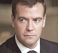 Il presidente russo Dmitrij Medvedev