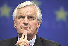 Il francese Michel Barnier, commissario europeo