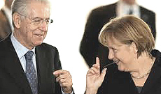 Monti e Merkel