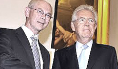 Van Rompuy e Monti