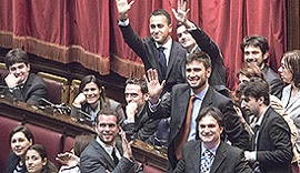 Grillini in Parlamento
