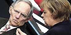 Schäuble e Merkel