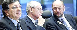 Barroso, Van Rompuy e Schultz: i signori dei diktat