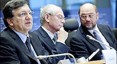 Barroso, Van Rompuy e Schulz