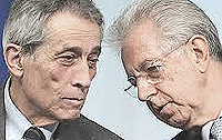 Enrico Bondi e Mario Monti