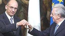Enrico Letta e Mario Monti