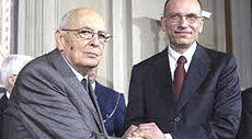 Napolitano e Letta