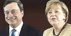 Draghi e Merkel, due super-potenti detestati in tutta Europa