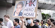 manifestazioni per Snowden