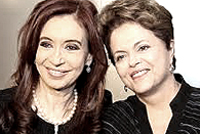 Cristina Kirchner e Dilma Roussef