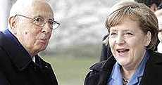 Napolitano e Merkel
