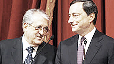 Saccomanni e il suo "maestro", Draghi