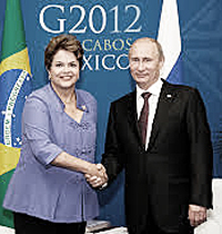 Rousseff e Putin