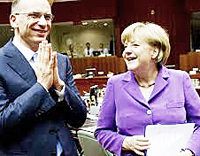 Letta e Merkel Letta e Merkel