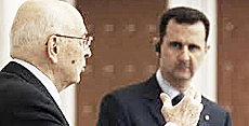 Napolitano con Assad nel 2010