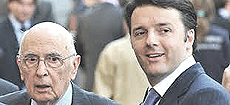 Napolitano e Renzi