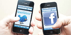 Twitter, Facebook e smartphone