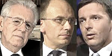 Monti, Letta e Renzi