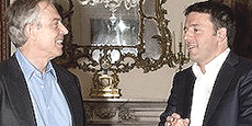 Blair con Renzi