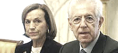 Elsa Fornero e Mario Monti