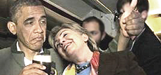 Obama con Hillary Clinton