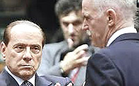 Berlusconi e Papandreou