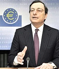 Il presidente della Bce, Mario Draghi
