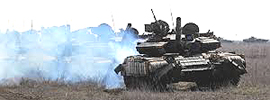 Tank russi sul confine con l'Ucraina