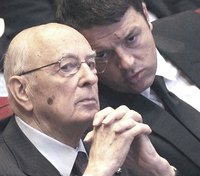 Napolitano e Renzi