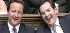 David Cameron col ministro George Osborne