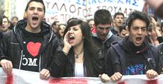 Grecia, manifestazione studentesca
