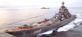 Un incrociatore lanciamissili russo