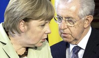 Merkel e Monti