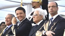 Renzi e Mattarella tra Grasso e Alfano