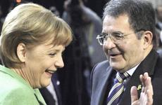 La Merkel con Prodi