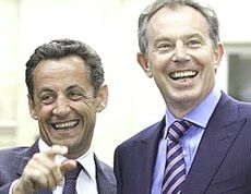 Sarkozy e Blair