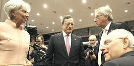 Lagarde, Draghi, Juncker e Schaeuble