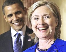 Barack Obama e Hillary Clinton