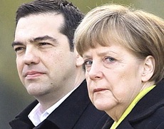 Tsipras e Merkel