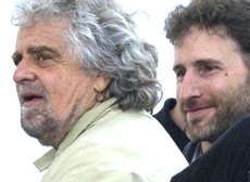 Grillo e Davide Casaleggio