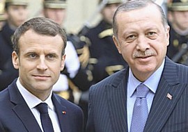 Macron con Erdogan