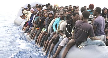 Giovani migranti africani