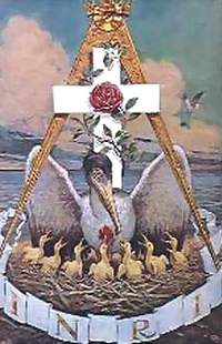 Il pellicano, simbolo dei Rosa+Croce