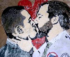 Di Maio e Salvini, murales