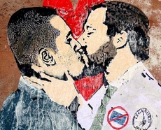 Di Maio e Salvini, murales