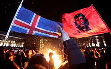 La protesta in Islanda