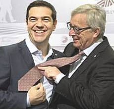 Tsipras con Juncker
