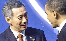 Lee Hsien Loong con Obama